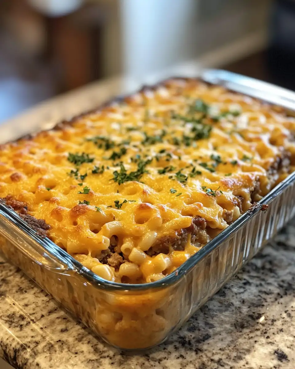 Ultimate Comfort: Mac and Cheese Meatloaf Casserole Magic 6 Final dish - Ultimate Comfort: Mac and Cheese Meatloaf Casserole Magic