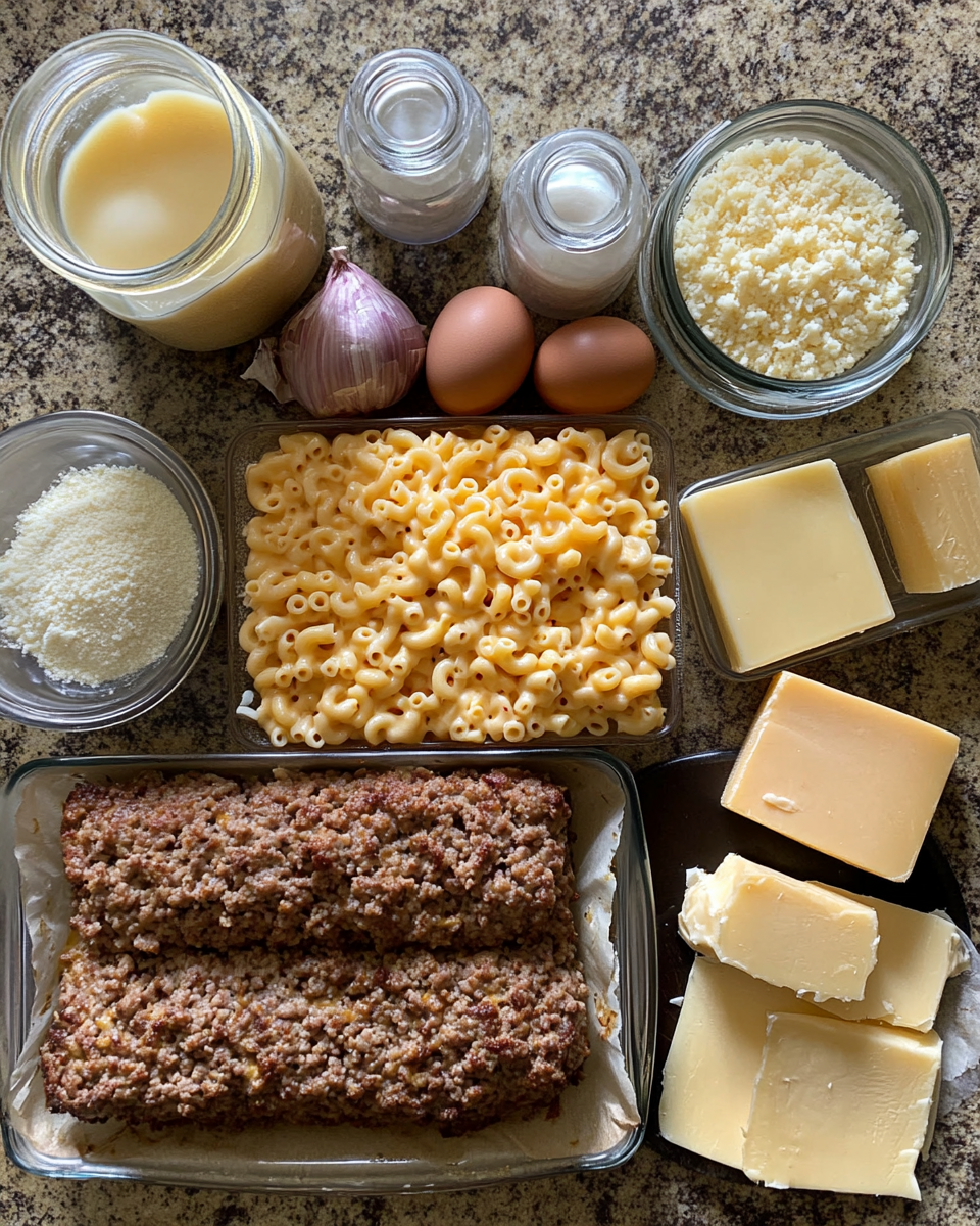 Ultimate Comfort: Mac and Cheese Meatloaf Casserole Magic 4 Ingredients for Ultimate Comfort: Mac and Cheese Meatloaf Casserole Magic