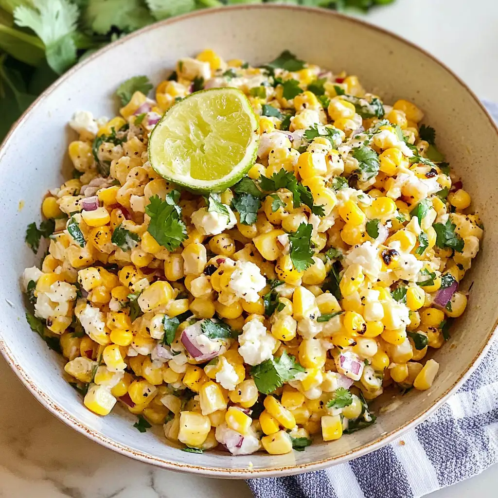 Savor the Flavors of Summer with This Irresistible Mexican Street Corn Salad Recipe - Featured Image