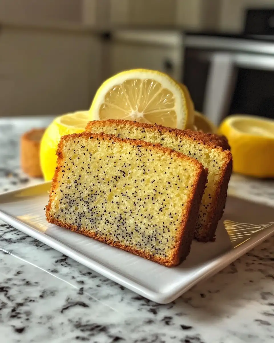 Irresistibly Moist Lemon Poppy Seed Cake Delight 6 Final dish - Irresistibly Moist Lemon Poppy Seed Cake Delight
