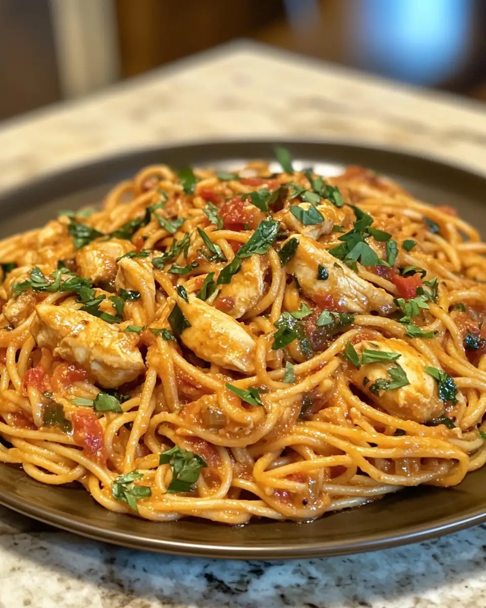 Final dish - Monterey Chicken Spaghetti: A Flavorful Twist on a Classic Dish