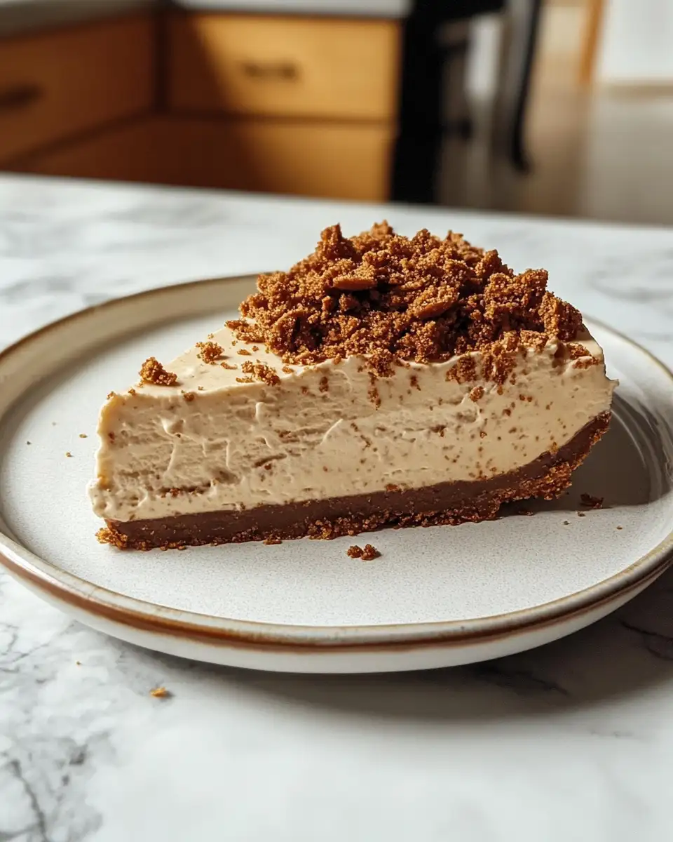 Final dish - Indulge in Bliss: The Ultimate No Bake Biscoff Cheesecake Recipe