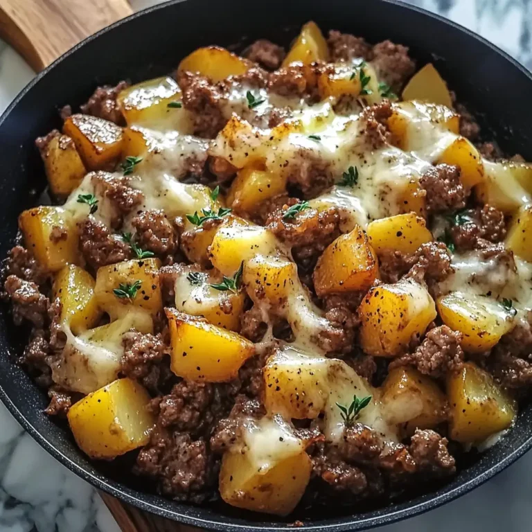 Sizzle and Simplicity: One-Pan Cheesy Meat & Potato Skillet Magic - Featured Image