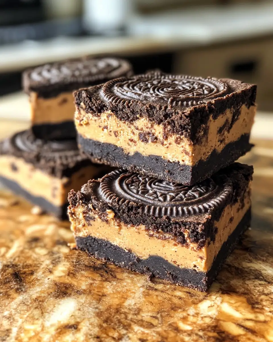 Indulge in Irresistible Oreo Peanut Butter Bars Bliss 6 Final dish - Indulge in Irresistible Oreo Peanut Butter Bars Bliss