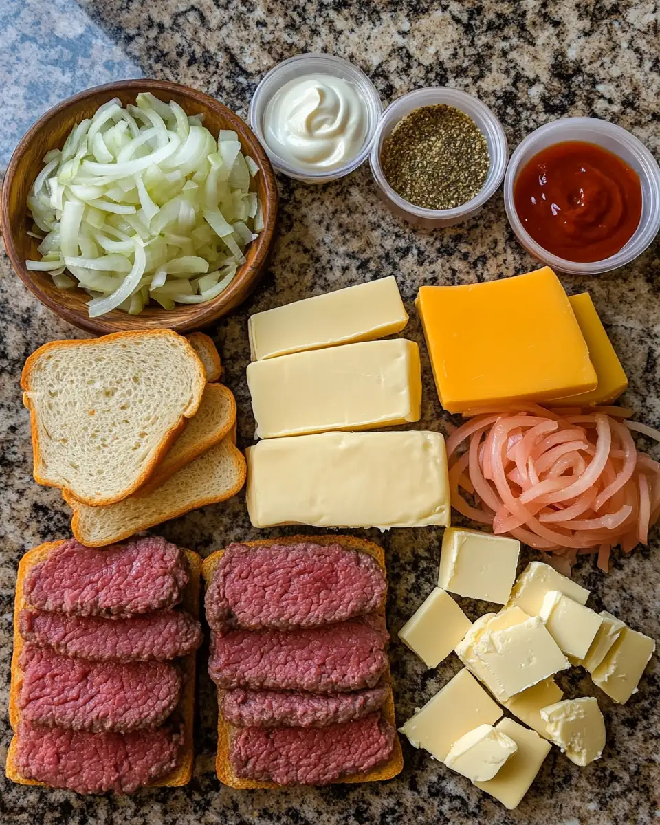 Ingredients for Irresistible Patty Melts with Secret Sauce That Will Elevate Your Burger Game