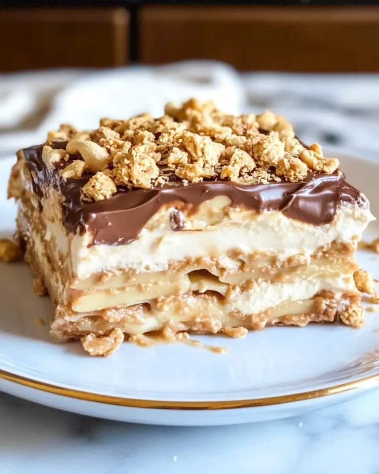 Peanut Butter Crunch Lasagna: A Sweet Layered Delight - Featured Image