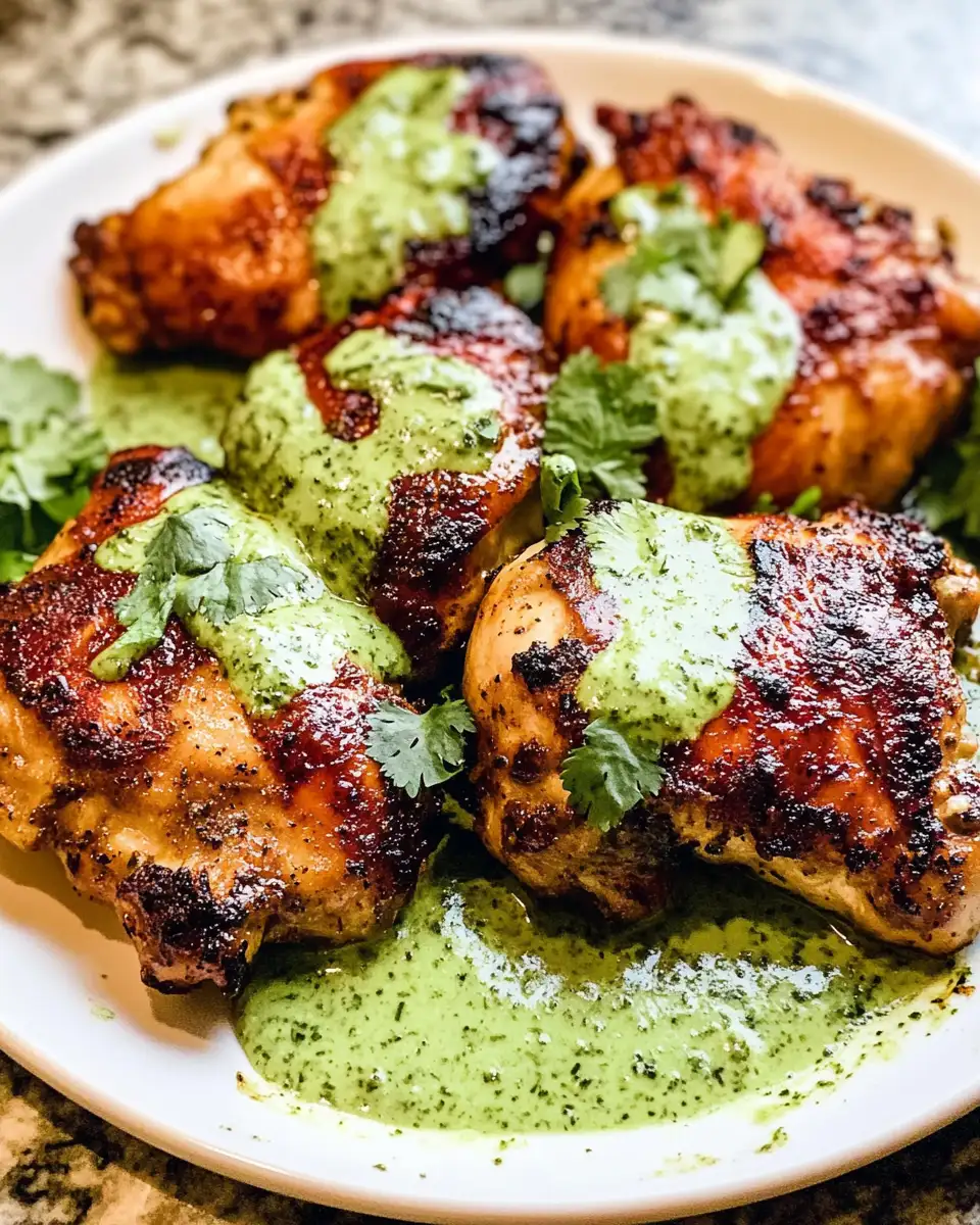 Savor the Flavors of Peru: Irresistible Peruvian Chicken with Creamy Green Sauce - Featured Image
