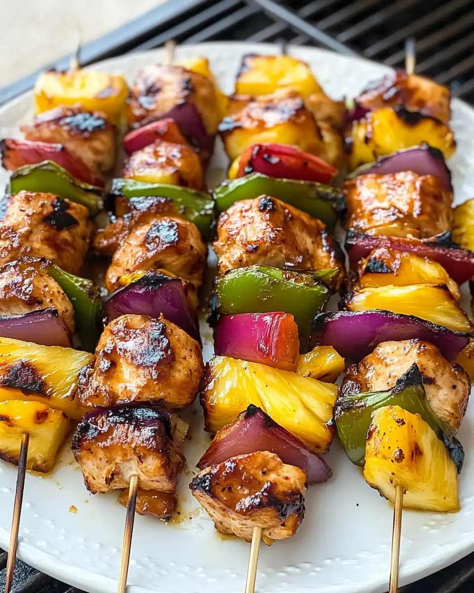Sizzling Summer Delight: Pineapple Chicken Kabobs on the Grill - Featured Image