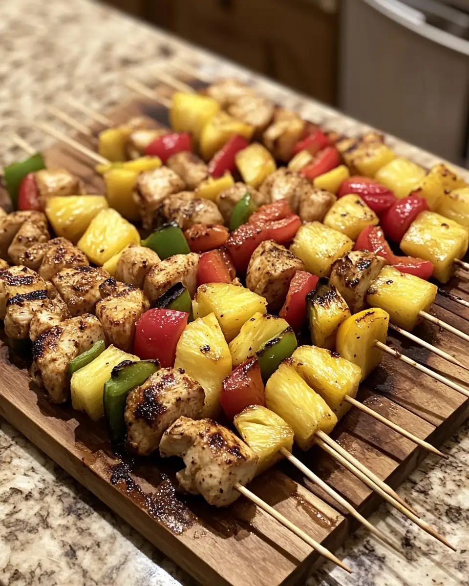 Ingredients for Sizzling Summer Delight: Pineapple Chicken Kabobs on the Grill