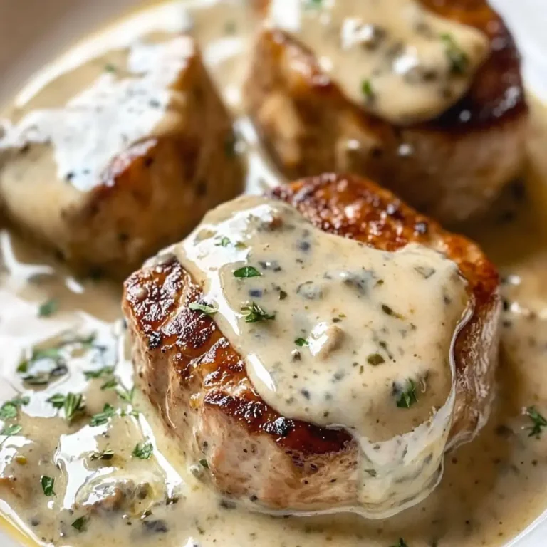 Savory Elegance: Pork Medallions with Blue Cheese Sauce - Featured Image
