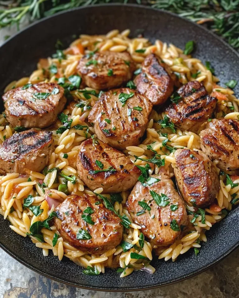 Savor the Flavor: Pork Tenderloin Medallions with Orzo Delight - Featured Image