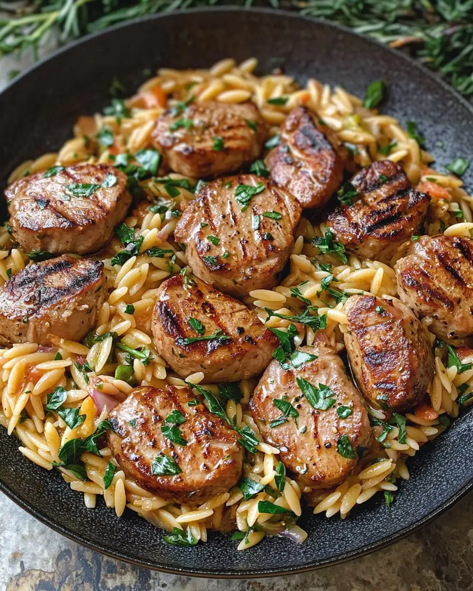 Savor the Flavor: Pork Tenderloin Medallions with Orzo Delight - Featured Image