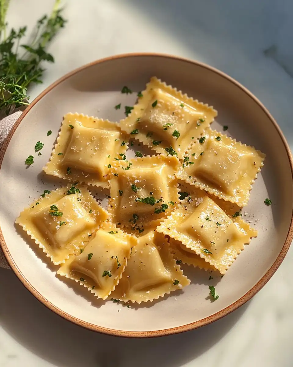 Final dish - Ravioli Recipe: Crafting Perfect Pillows of Pasta Heaven