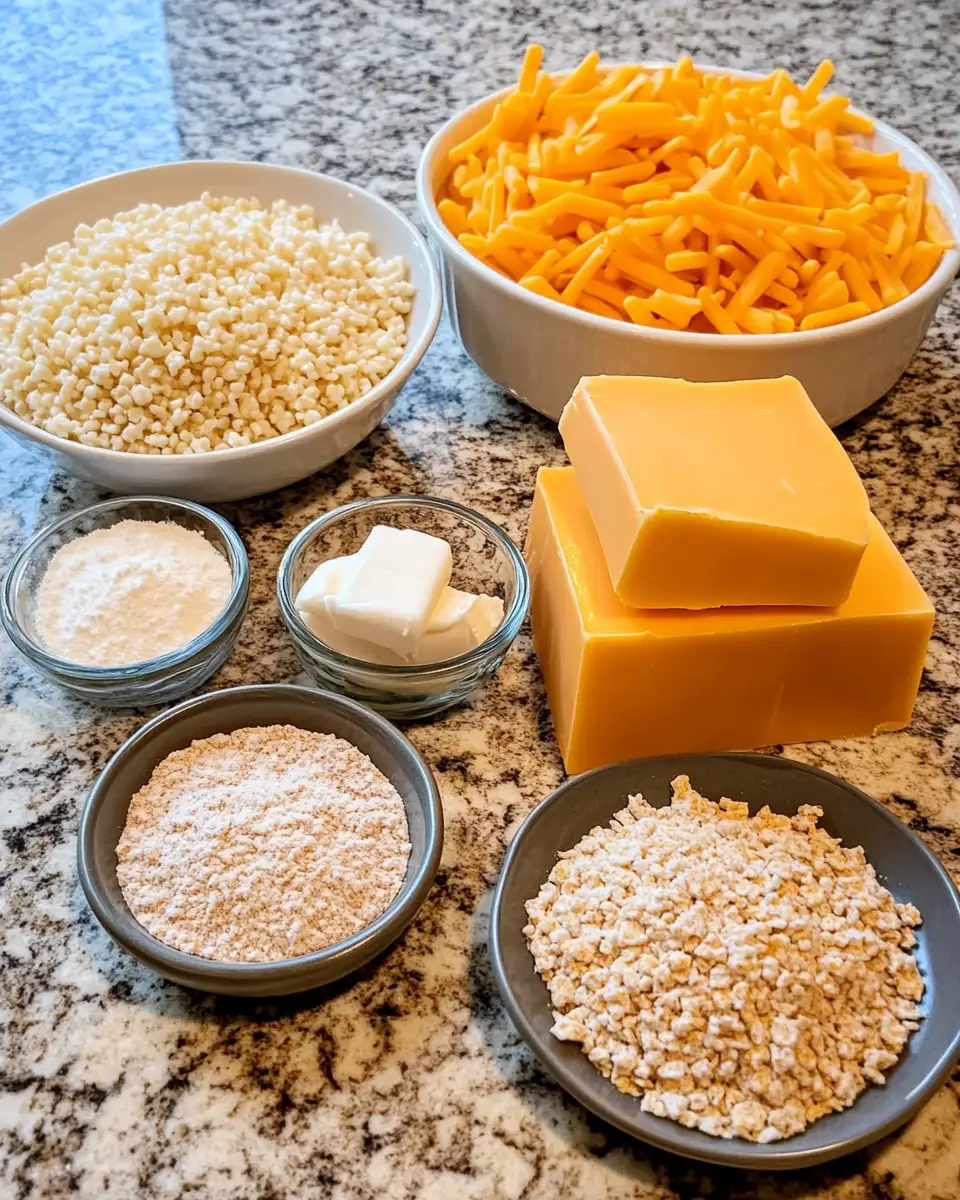 Cheddar Dreams: Unleashing the Crunch of Rice Krispie Delights 4 Ingredients for Cheddar Dreams: Unleashing the Crunch of Rice Krispie Delights