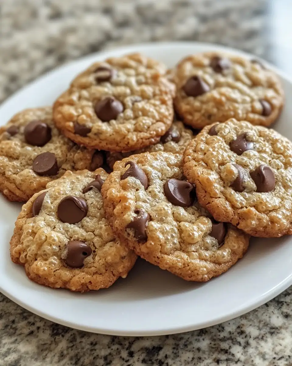 Final dish - Irresistible Crunch: Rice Krispie Chocolate Chip Cookies Delight