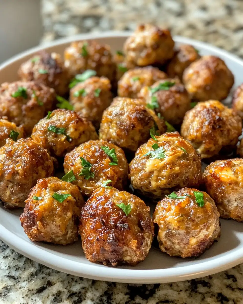 Final dish - Savory Delights: Rotel Cream Cheese Sausage Balls That Steal the Show