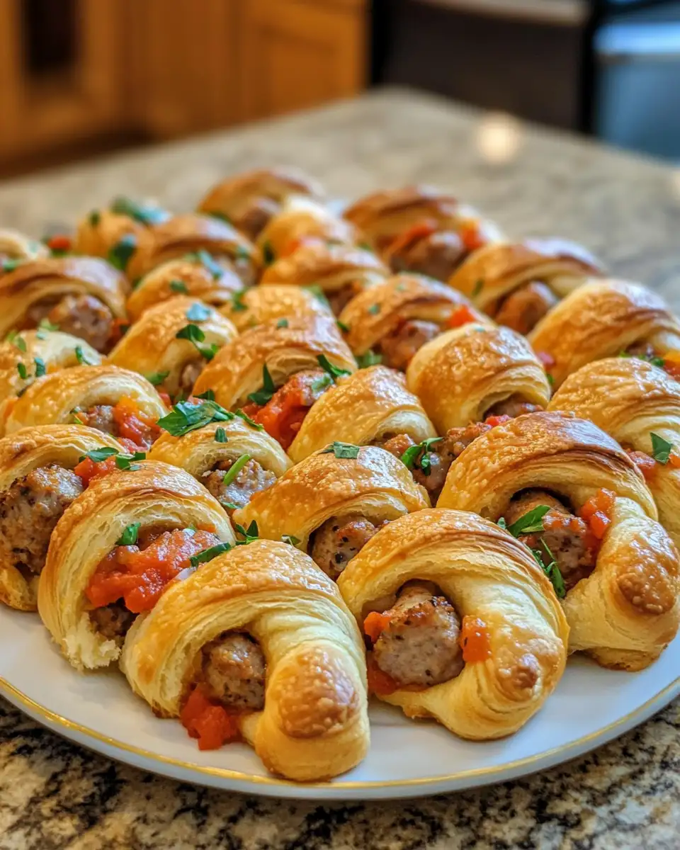 Irresistible Sausage, Rotel & Cream Cheese Crescent Rolls for Your Next Party 4 Final dish - Irresistible Sausage, Rotel & Cream Cheese Crescent Rolls for Your Next Party
