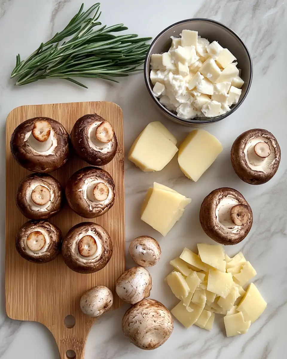 Irresistible Savory Bites: Caramelized Onion and Gruyère Stuffed Mushrooms 4 Ingredients for Irresistible Savory Bites: Caramelized Onion and Gruyère Stuffed Mushrooms