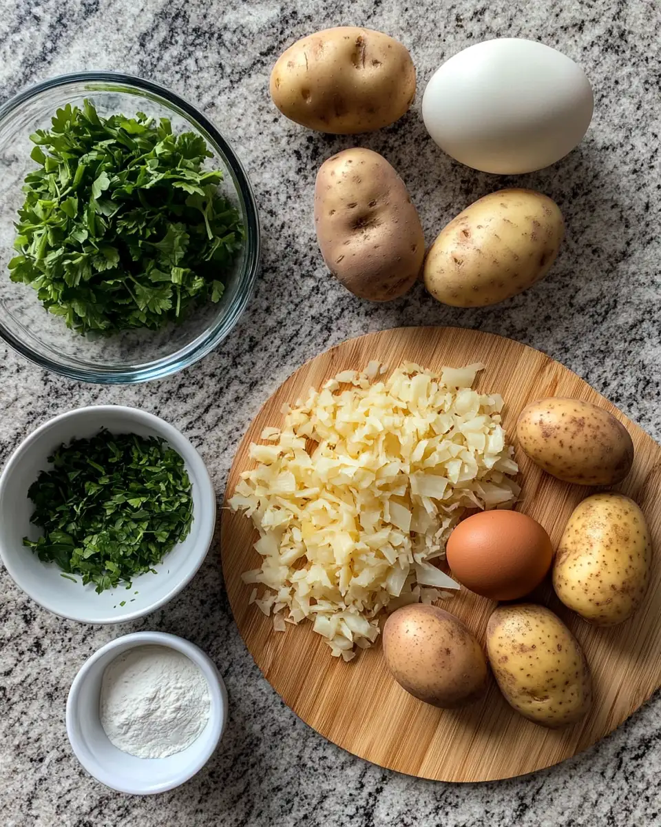Ingredients for Crispy Delights: Discover the Magic of Savory German Potato Pancakes