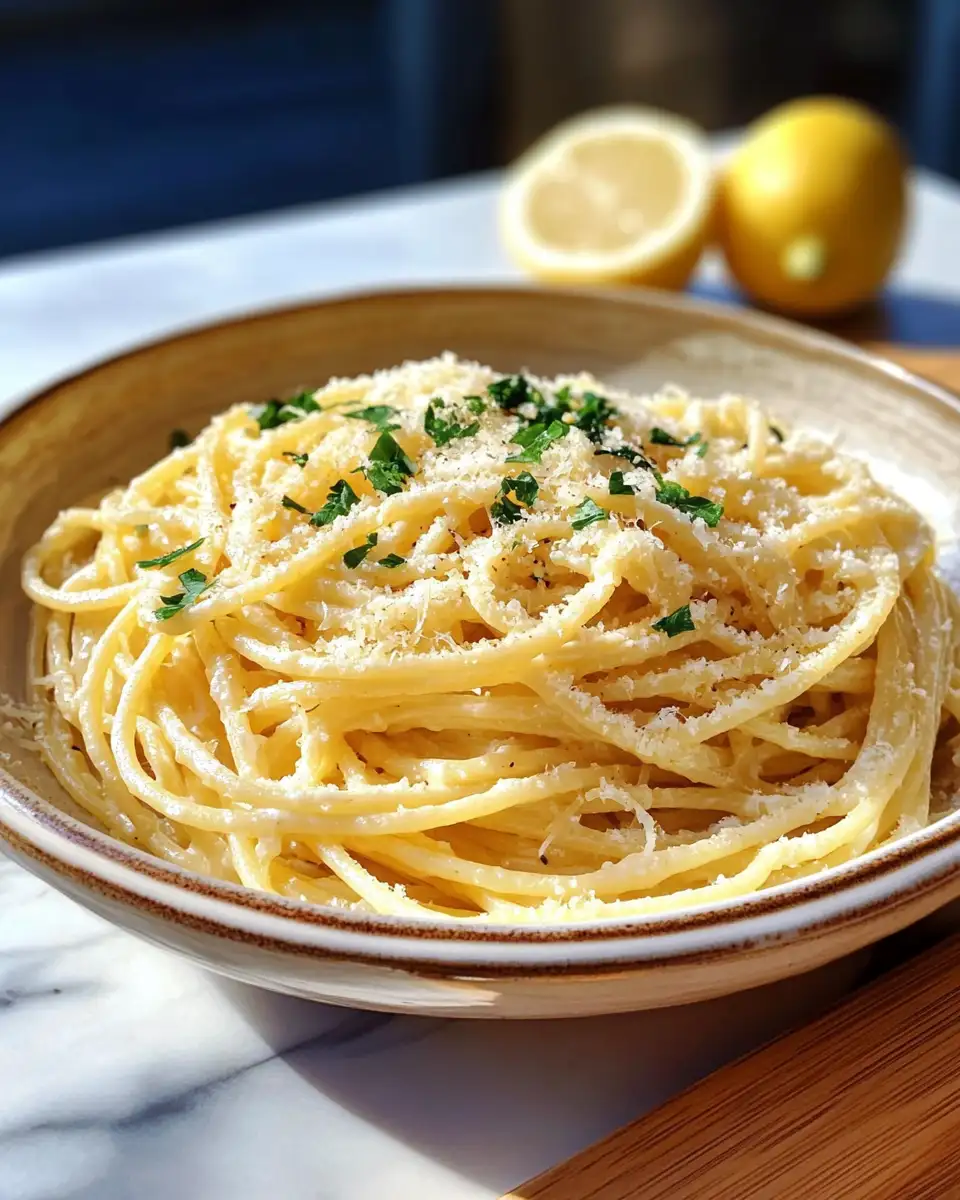 Elevate Your Dinner Game with Simple Lemon Parmesan Pasta 6 Final dish - Elevate Your Dinner Game with Simple Lemon Parmesan Pasta