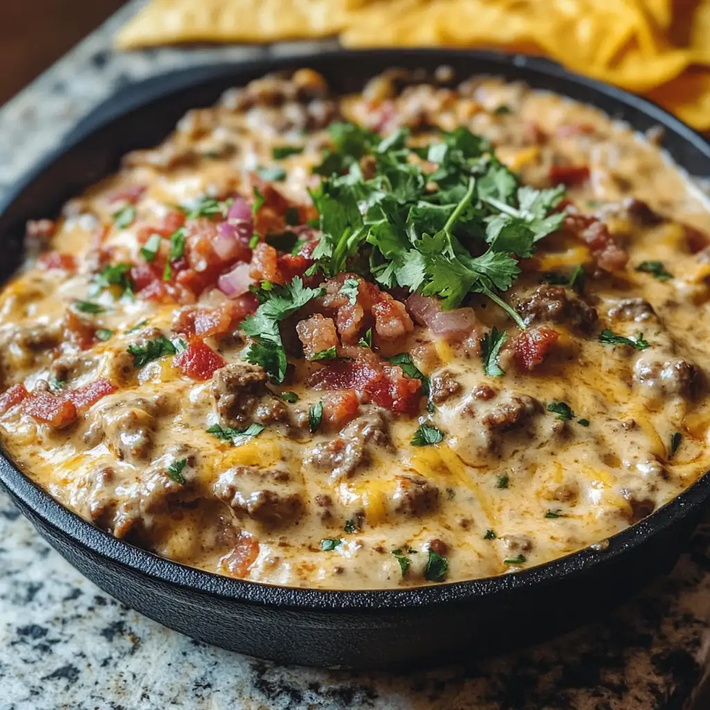 Unleash Flavor with the Ultimate Sizzling Bacon Cheeseburger Queso Dip Experience - Featured Image