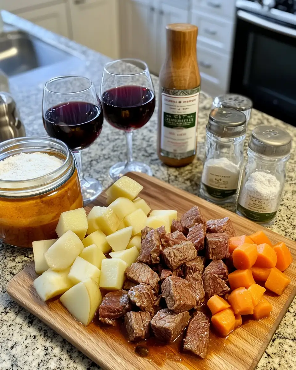 Ingredients for Cozy Up with the Ultimate Slow-Cooked Beef Stew Perfection