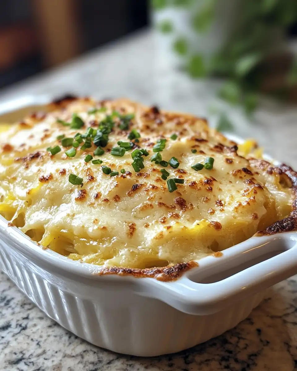 Final dish - Decadent Delight: Spaghetti Squash Au Gratin Transformation