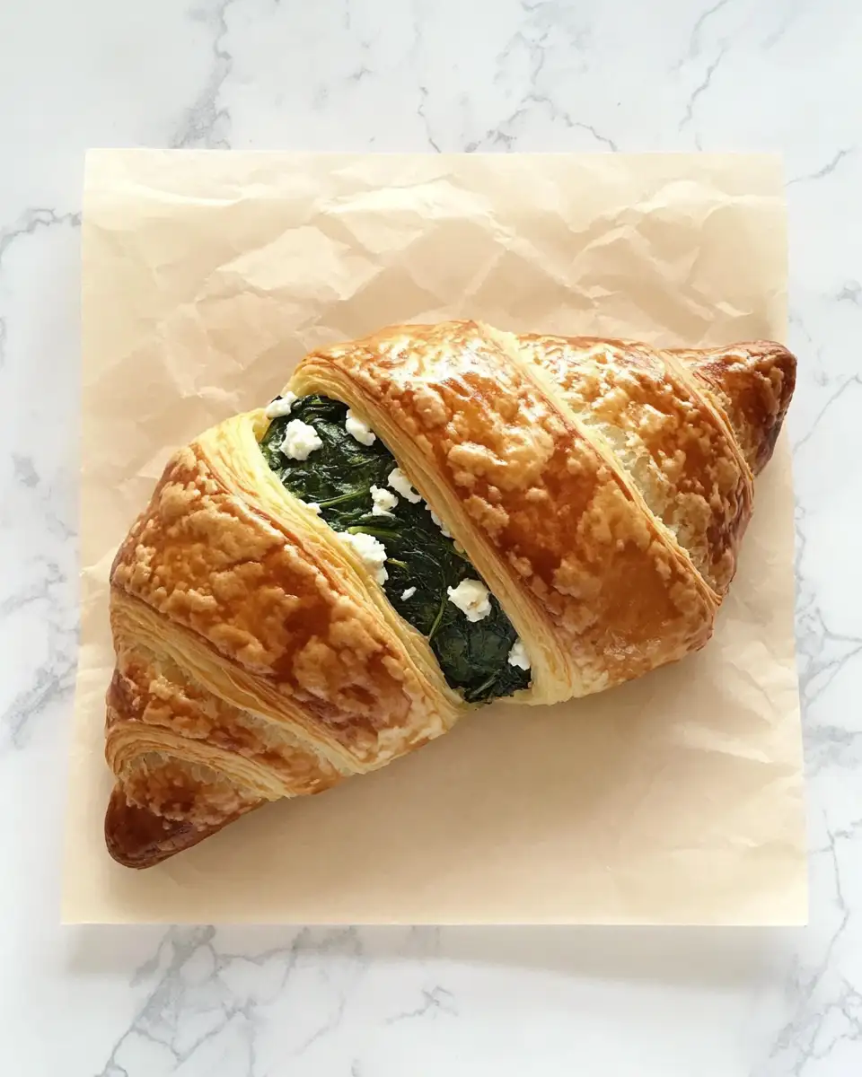 Flaky Delight: Discover the Perfect Spinach and Feta Croissant - Featured Image