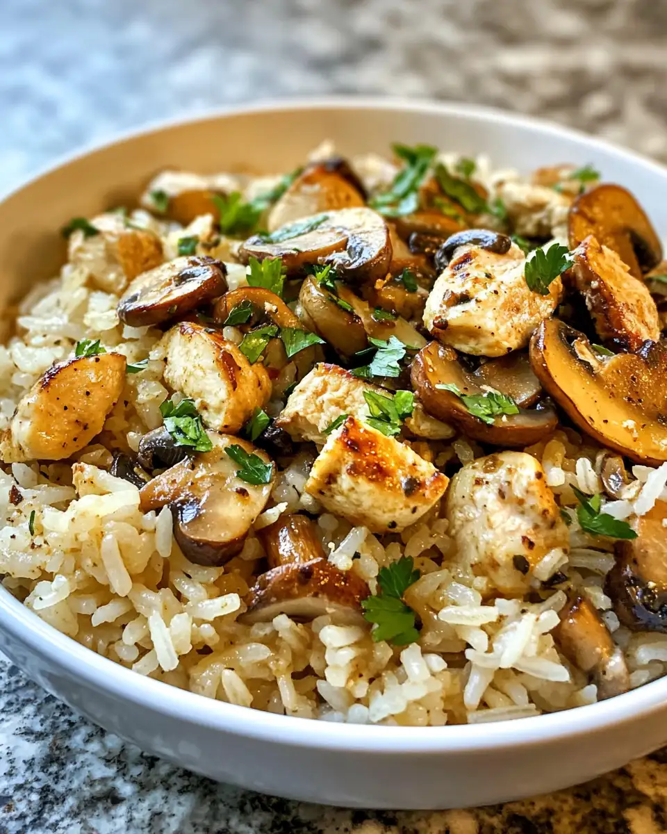 Final dish - Ultimate Comfort: Stick of Butter Rice With Mushrooms and Chicken
