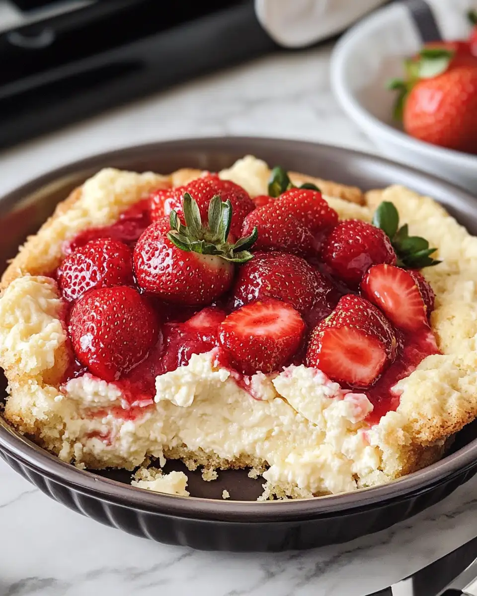 Effortless Indulgence with Strawberry Cheesecake Dump Cake - Featured Image