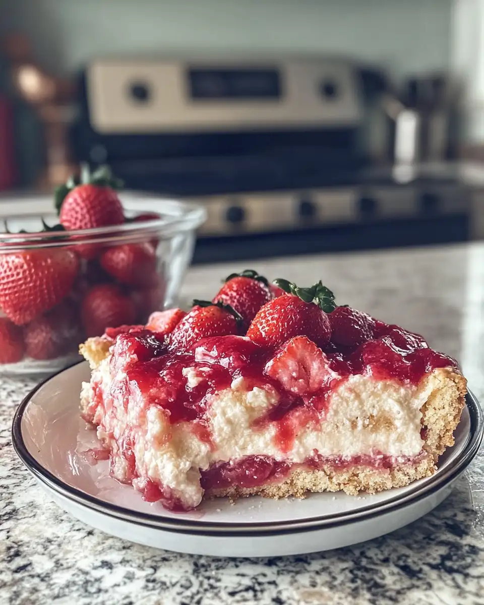 Effortless Indulgence with Strawberry Cheesecake Dump Cake 6 Final dish - Effortless Indulgence with Strawberry Cheesecake Dump Cake