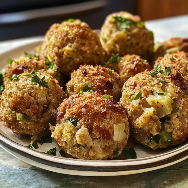 Savory Sensations: The Ultimate Stuffing Balls Recipe You Need to Try - Featured Image