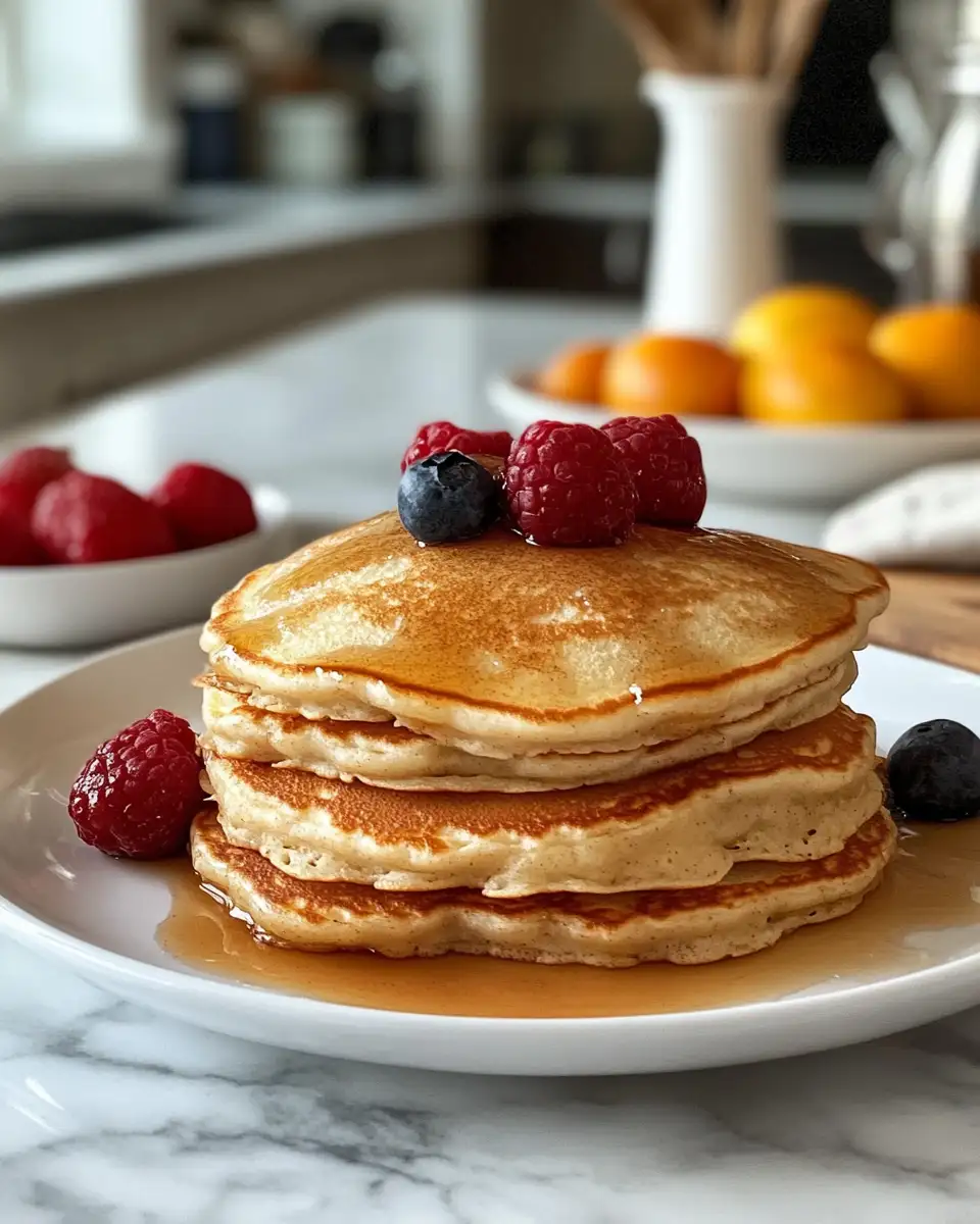 Fluffy Mornings with Vanilla Cinnamon Buttermilk Pancakes 6 Final dish - Fluffy Mornings with Vanilla Cinnamon Buttermilk Pancakes