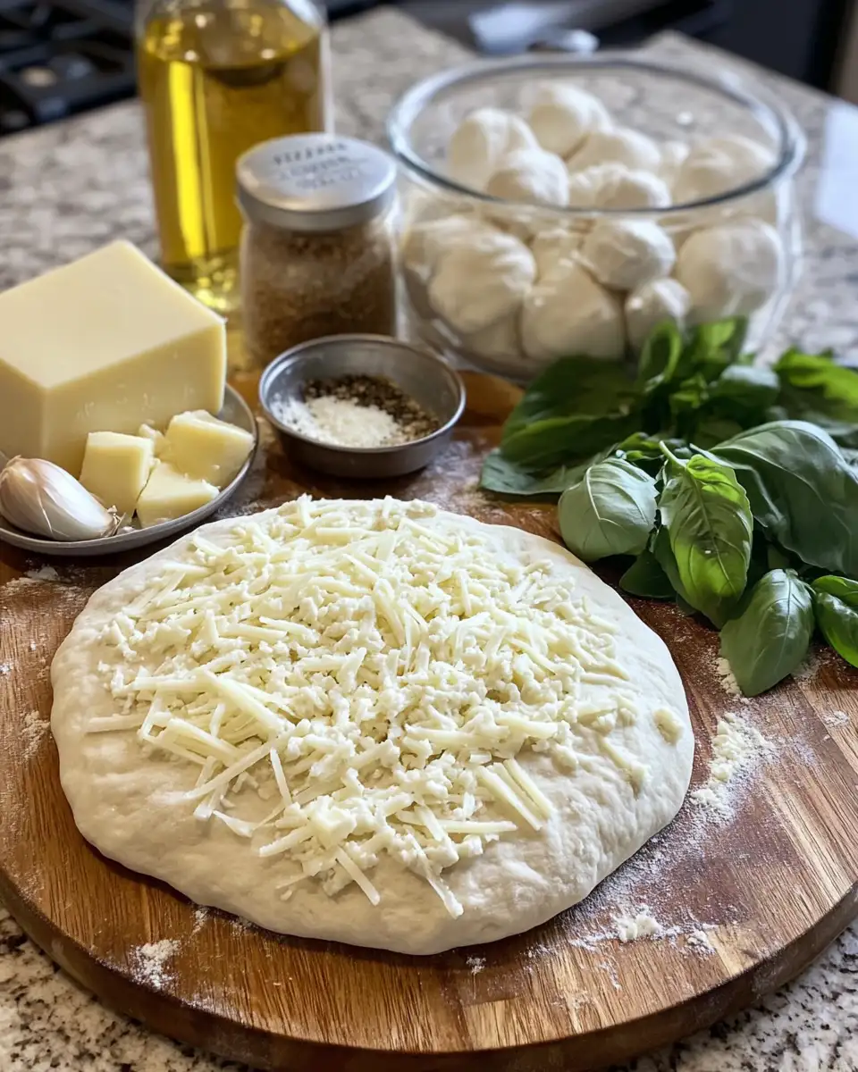 Ingredients for Unveiling the Secret to Irresistible White Pizza Perfection