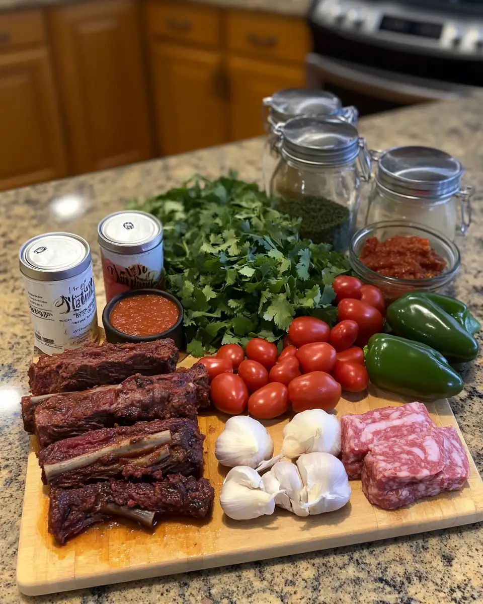 Ingredients for Savor the Success: Award Winning Short Rib and Chorizo Chili Recipe