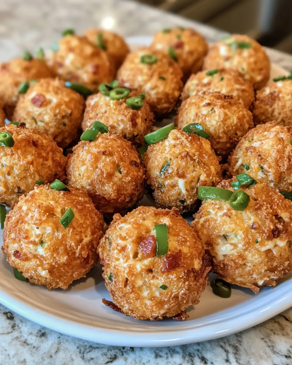 Spice Up Your Snack Game with Irresistible Bacon Jalapeño Popper Cheese Balls 6 Final dish - Spice Up Your Snack Game with Irresistible Bacon Jalapeño Popper Cheese Balls