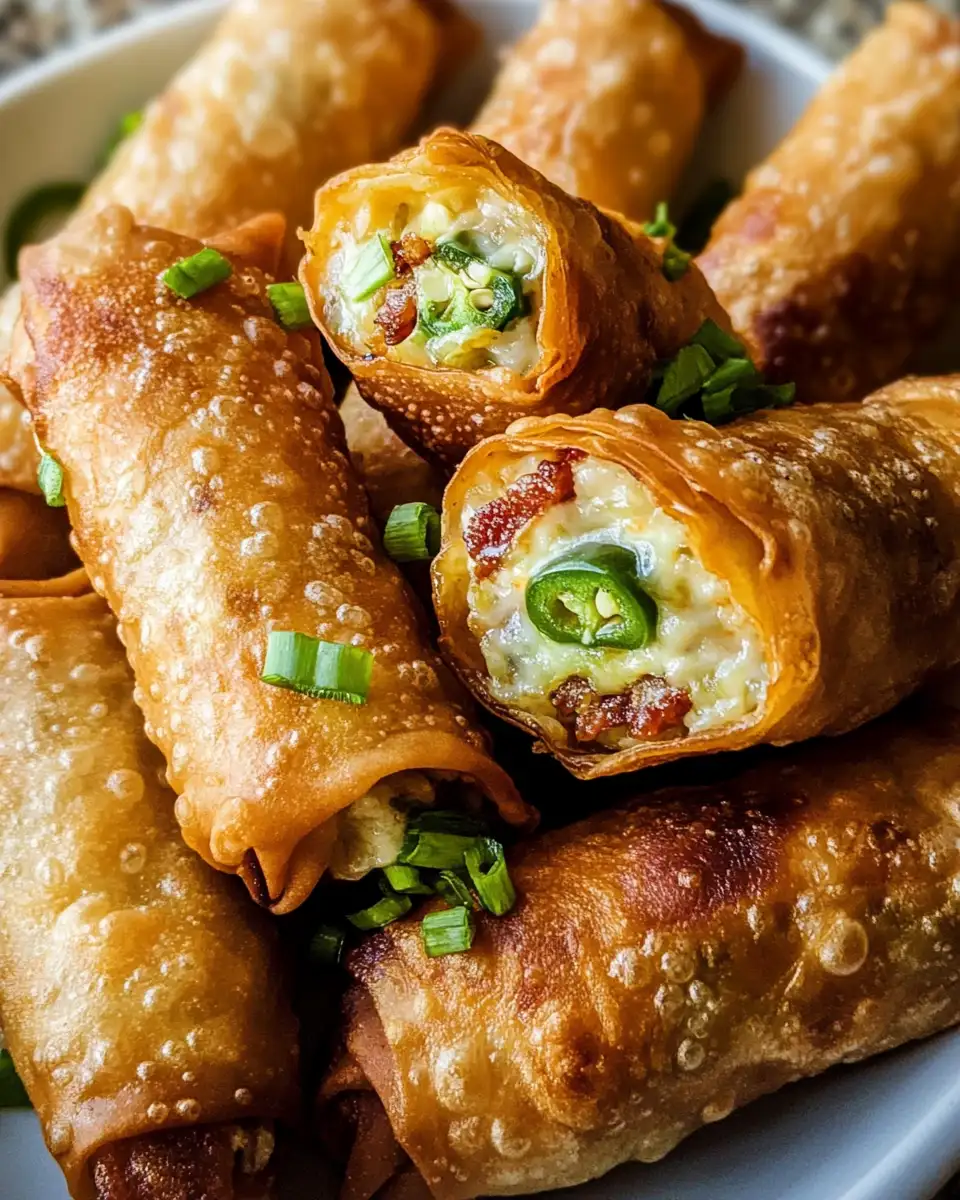 Crispy Bacon Jalapeño Popper Eggrolls: A Flavor Explosion in Every Bite - Featured Image