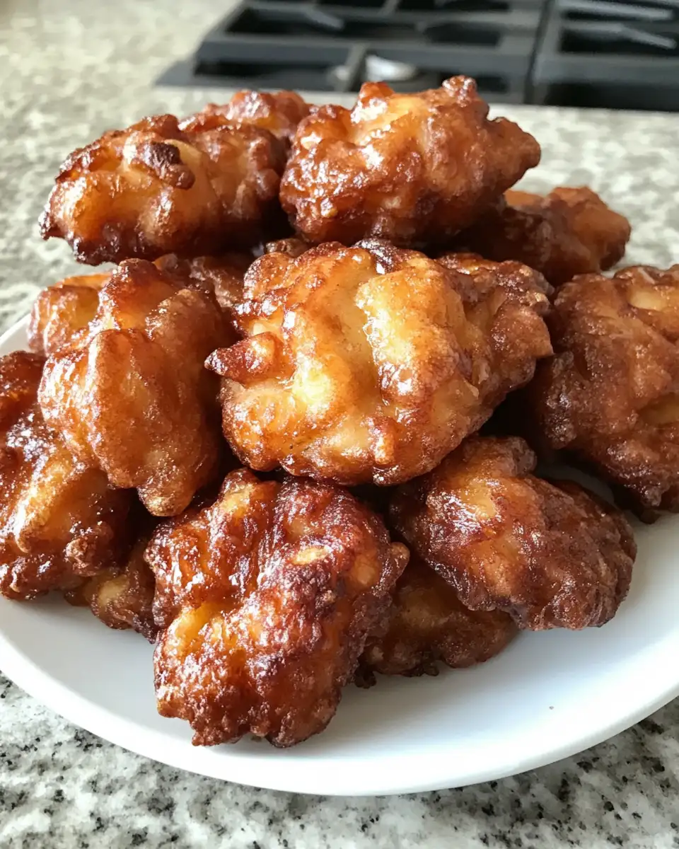 Final dish - Crispy and Sweet: The Ultimate Baked Apple Fritters Recipe