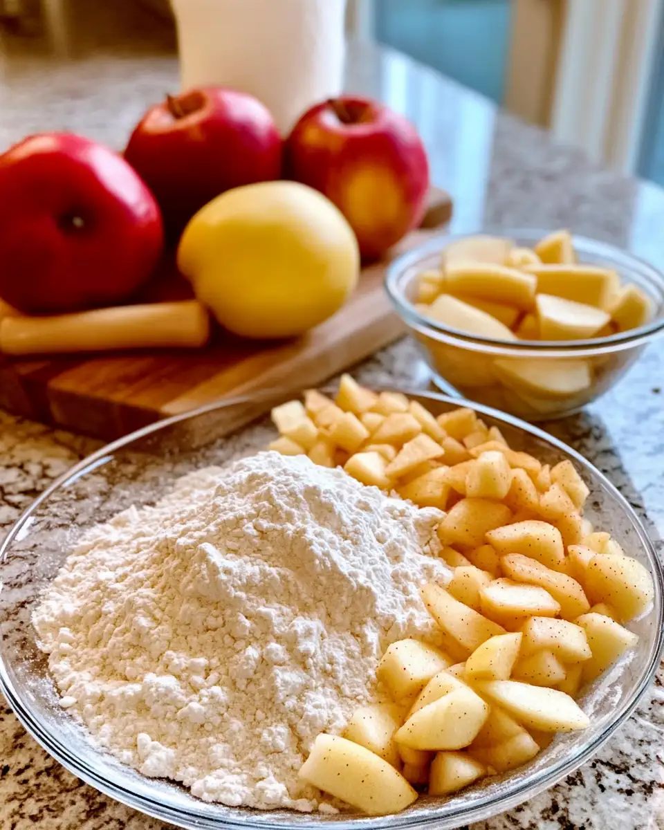 Ingredients for Crispy and Sweet: The Ultimate Baked Apple Fritters Recipe
