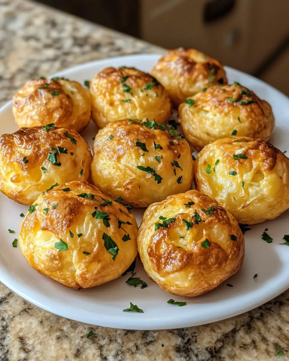 Final dish - Irresistibly Cheesy Baked Potato Puffs: Your New Favorite Snack