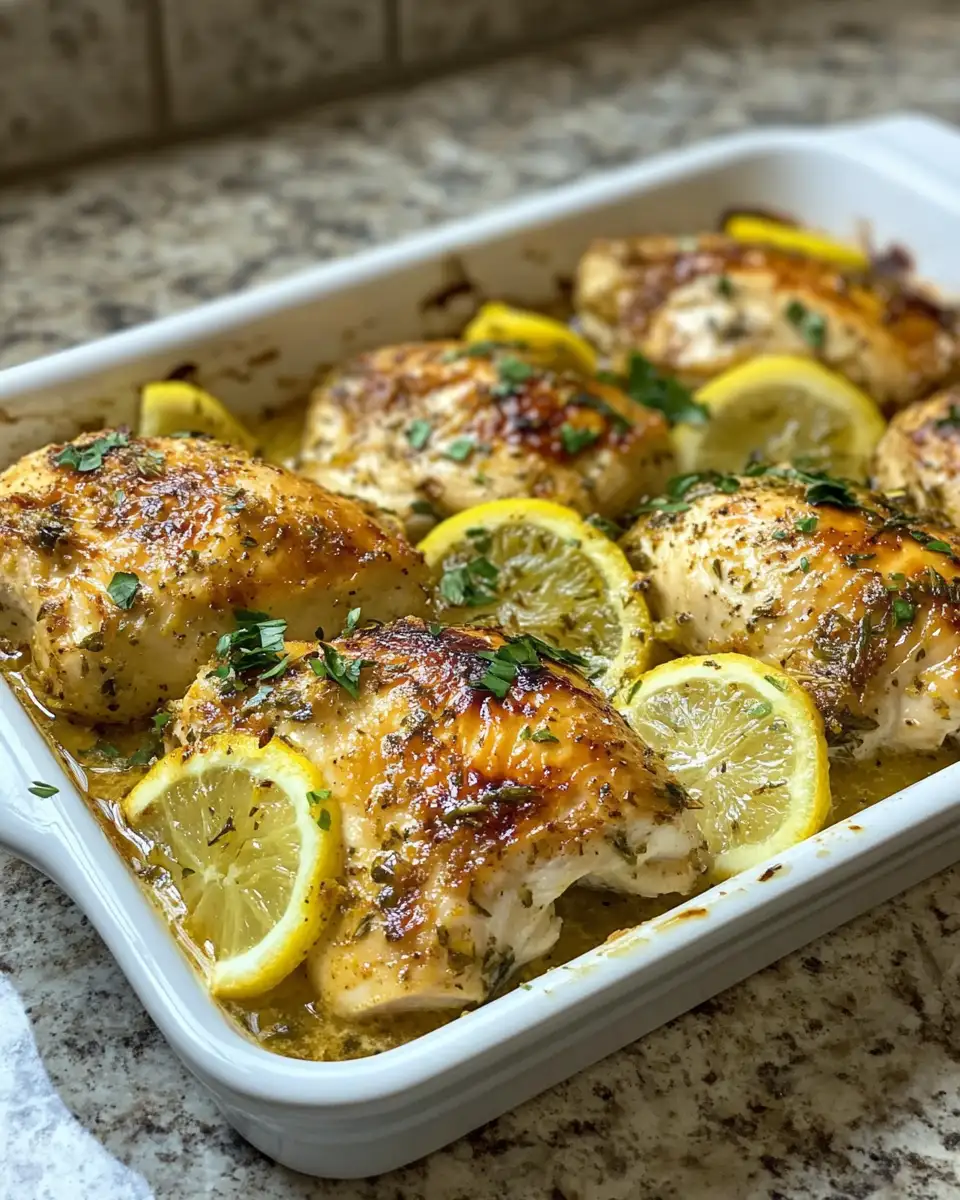 Final dish - Irresistible Baked Greek Lemon Chicken: A Mediterranean Delight