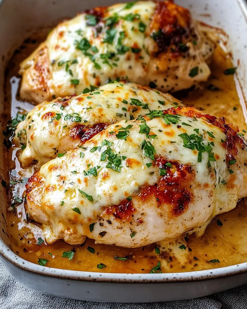 Balsamic Bliss: Juicy Baked Chicken Breast with Melted Mozzarella Magic - Featured Image