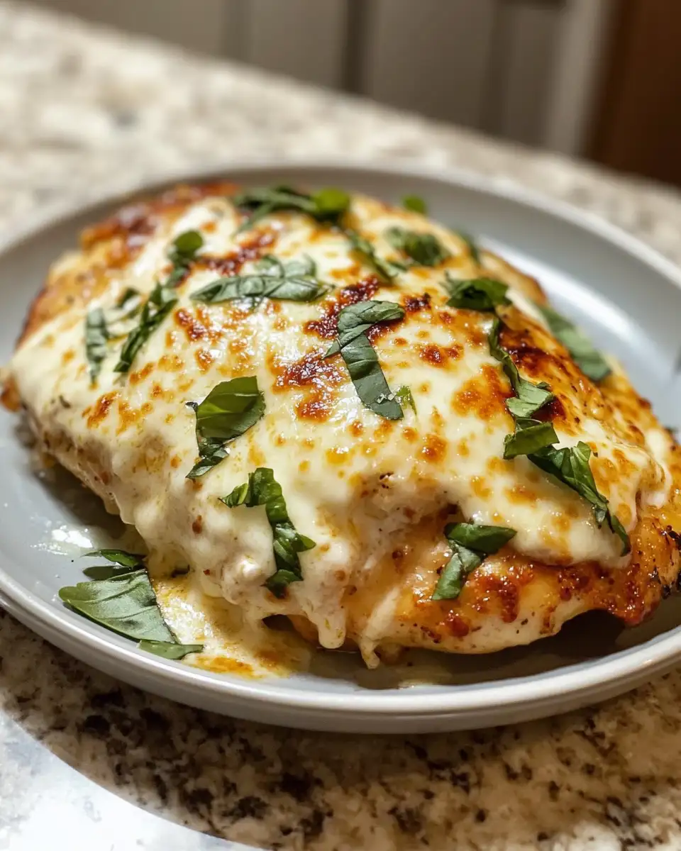 Final dish - Balsamic Bliss: Juicy Baked Chicken Breast with Melted Mozzarella Magic