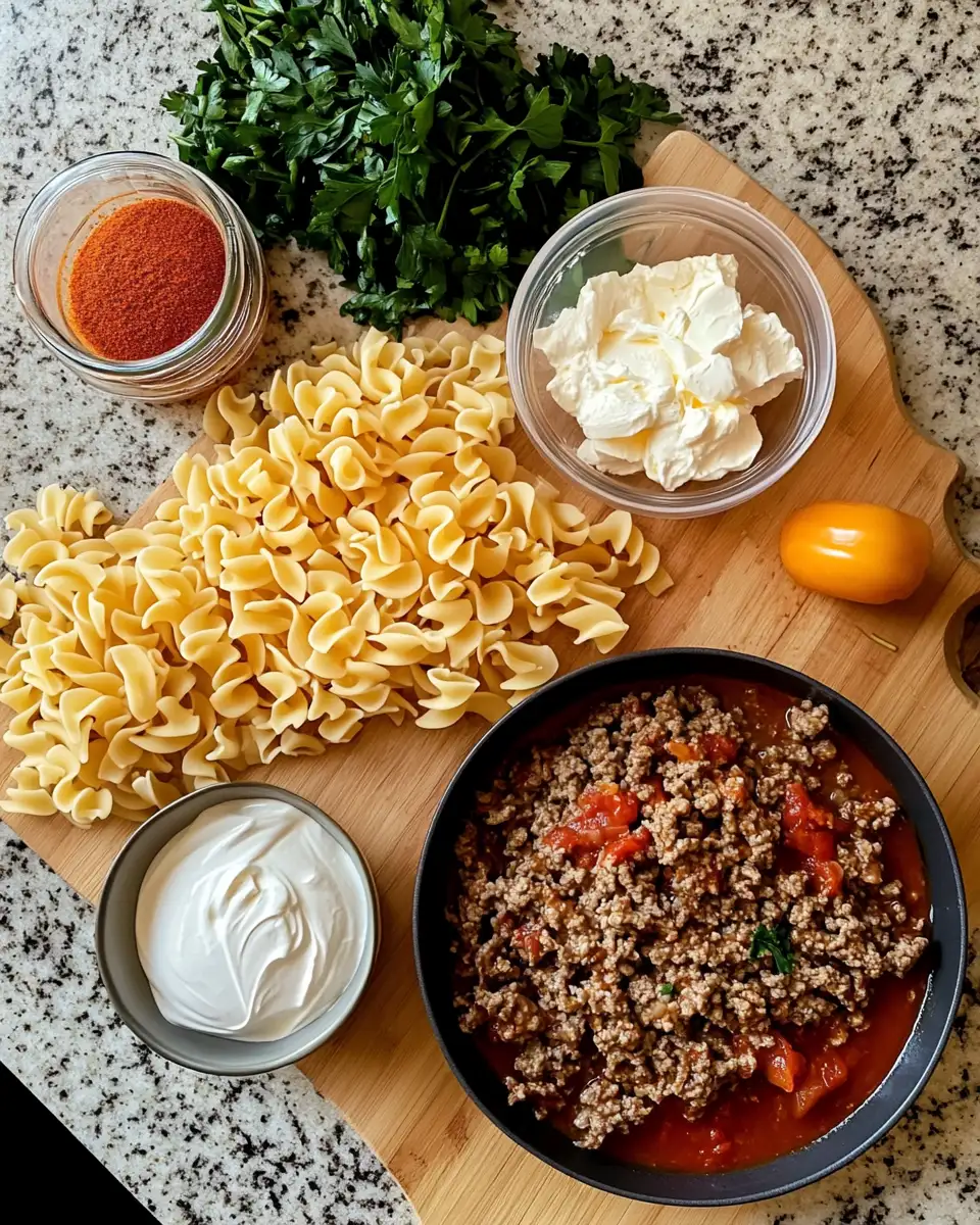 Ingredients for Savor the Comfort: Irresistible Beef Lombardi Casserole Recipe