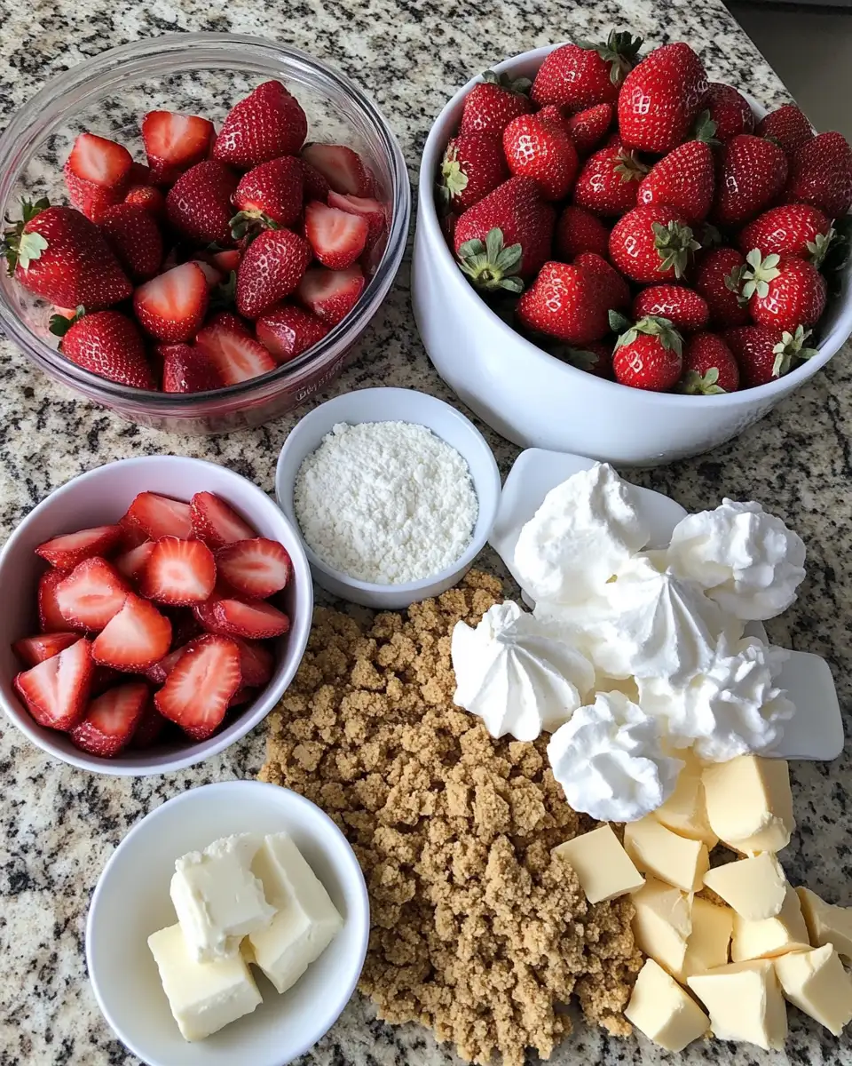 Berrylicious Strawberry Crunch Cheese Cake: A Sweet Symphony of Flavors 4 Ingredients for Berrylicious Strawberry Crunch Cheese Cake: A Sweet Symphony of Flavors