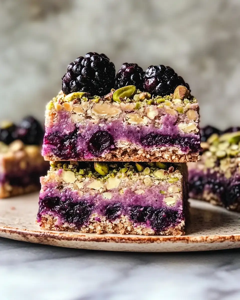 Irresistible Blackberry Pistachio Dream Bars That Will Tantalize Your Taste Buds - Featured Image