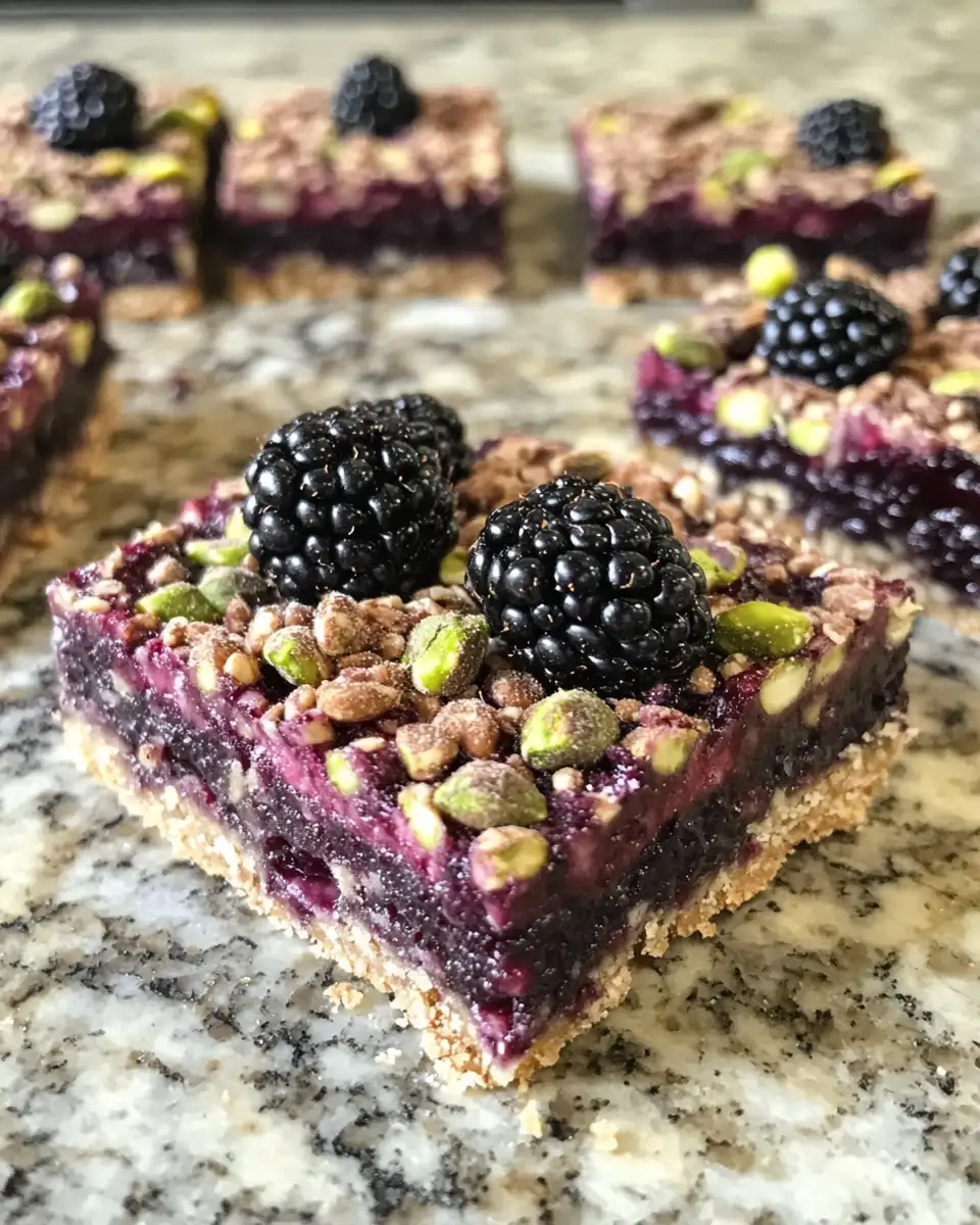 Irresistible Blackberry Pistachio Dream Bars That Will Tantalize Your Taste Buds 6 Final dish - Irresistible Blackberry Pistachio Dream Bars That Will Tantalize Your Taste Buds