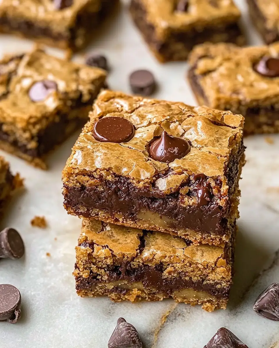 Indulge in Decadence: Bourbon Chocolate Chip Blondies Bliss - Featured Image