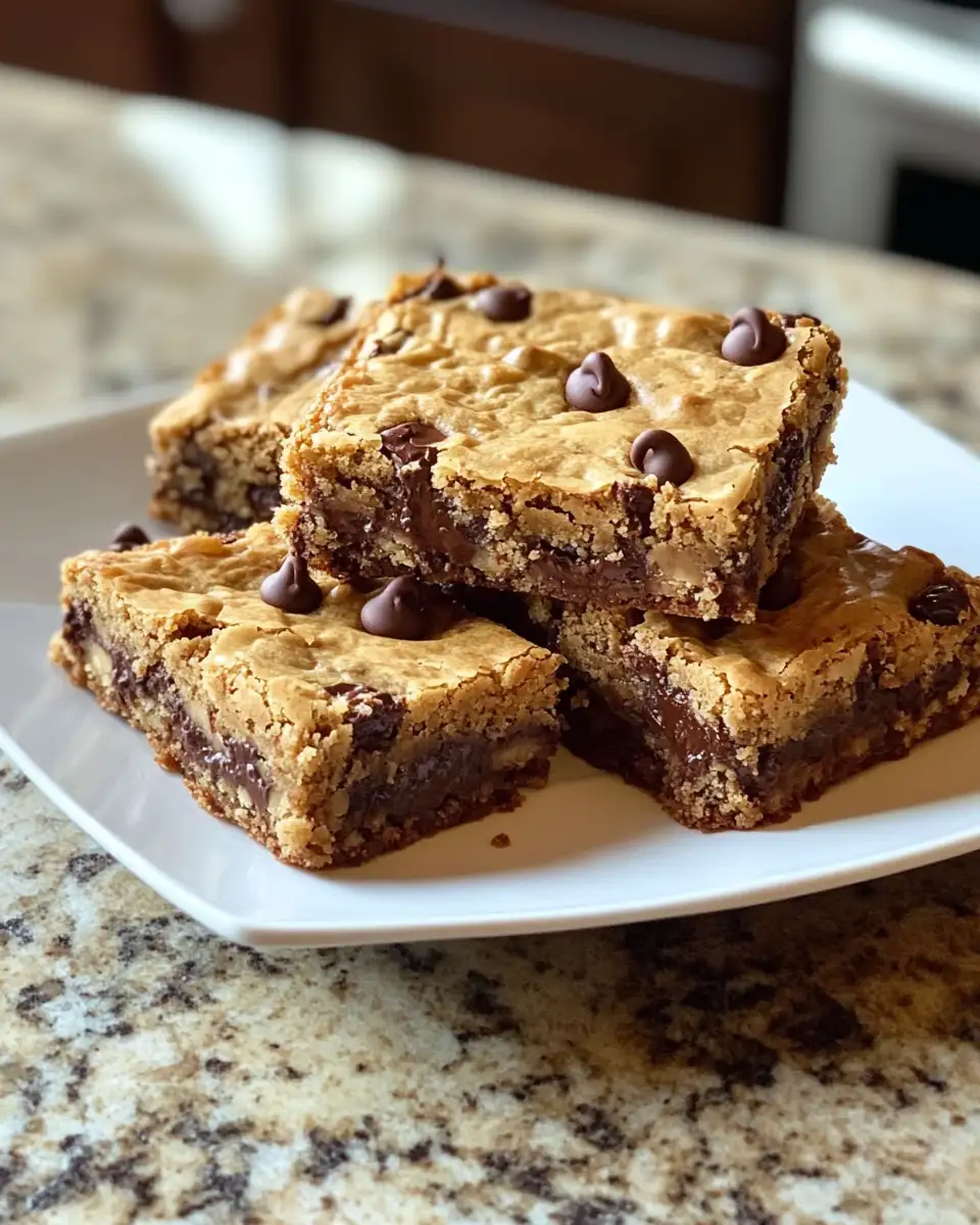 Indulge in Decadence: Bourbon Chocolate Chip Blondies Bliss 6 Final dish - Indulge in Decadence: Bourbon Chocolate Chip Blondies Bliss