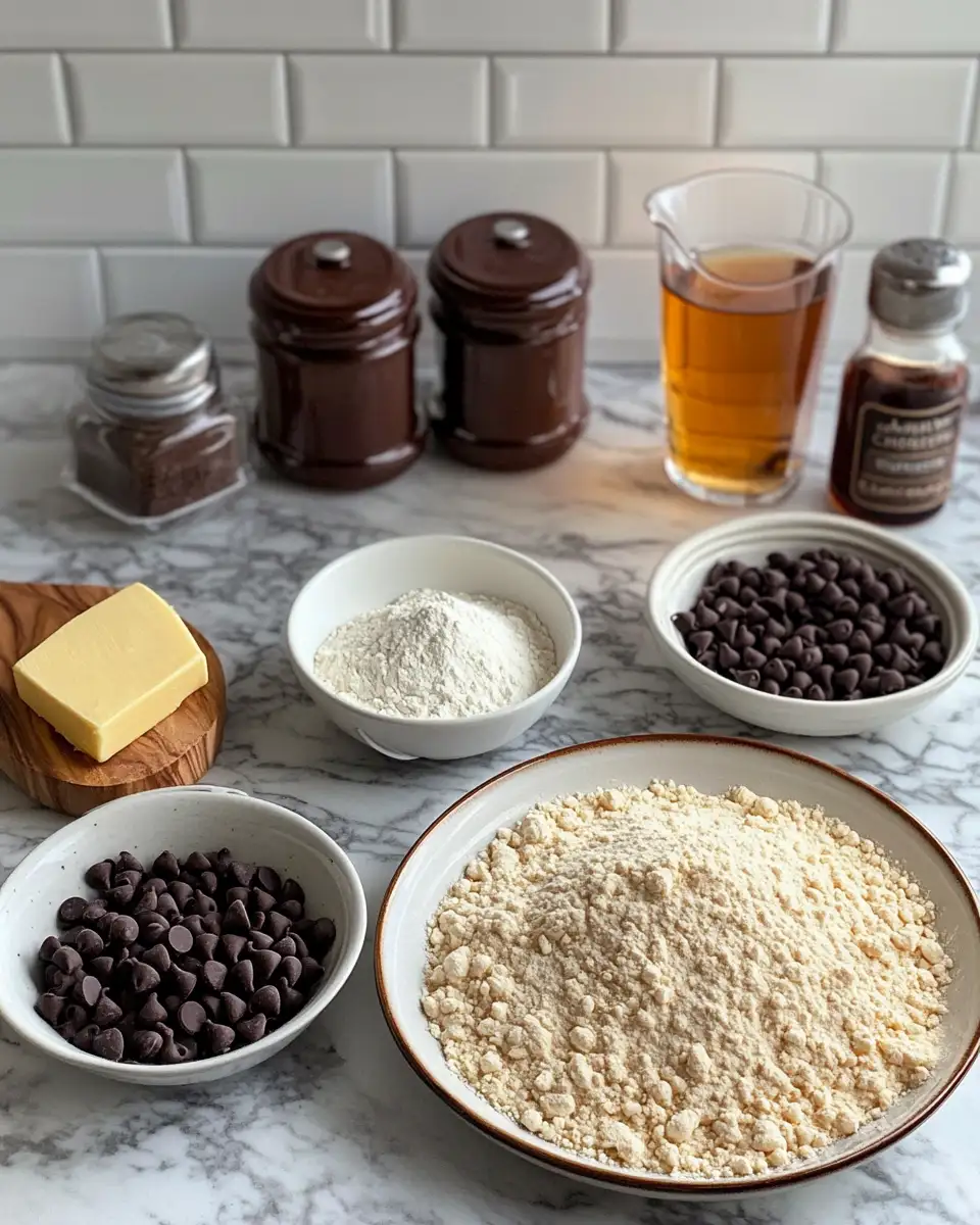 Indulge in Decadence: Bourbon Chocolate Chip Blondies Bliss 4 Ingredients for Indulge in Decadence: Bourbon Chocolate Chip Blondies Bliss